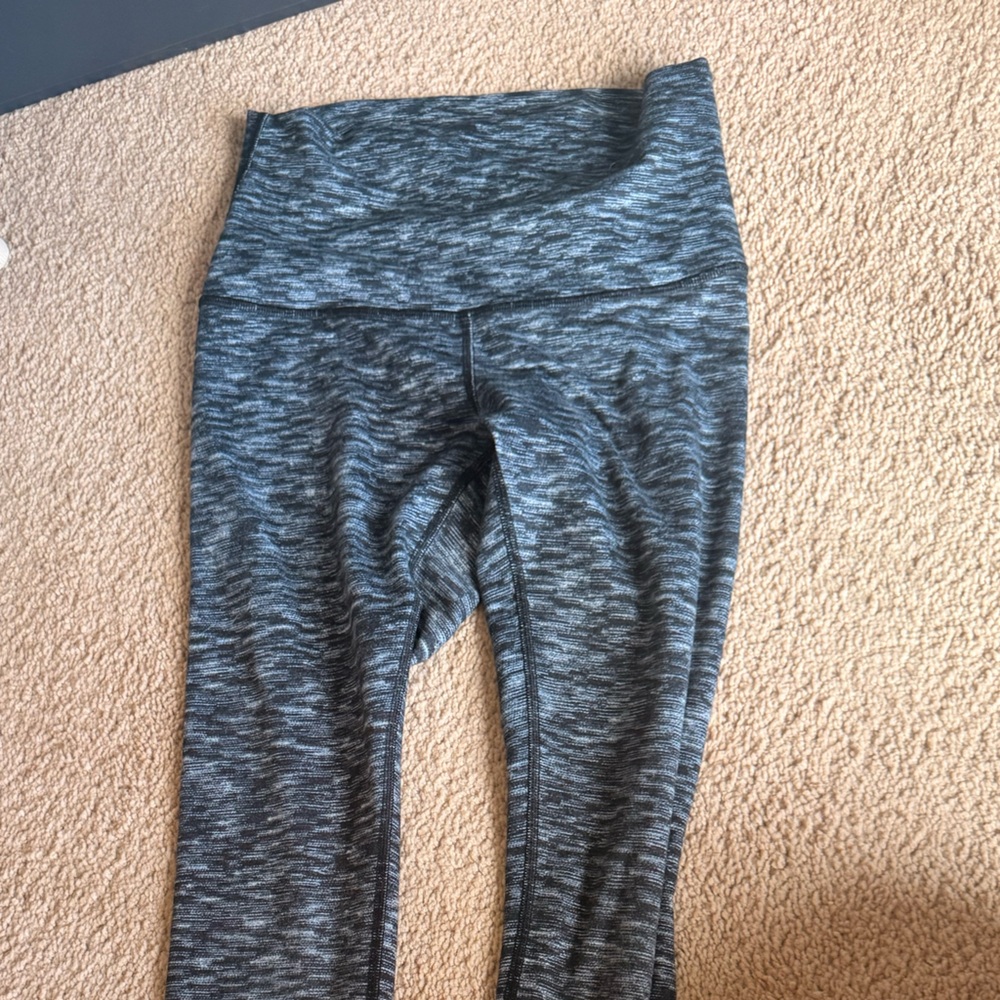 Gray High-Waisted Lululemon leggings size 6